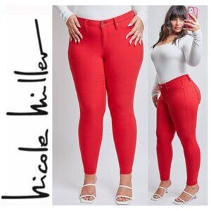 Nicole Miller Raspberry Pink Soho Skinny High Rise Ankle Jeans Size Size 12
